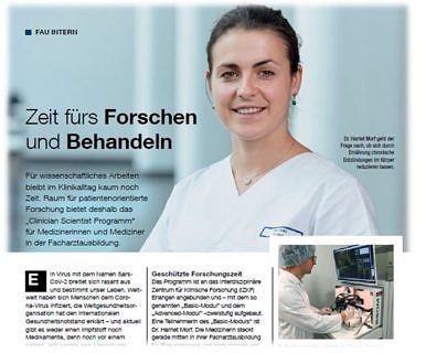 Zum Artikel "Zeit fürs Forschen und Behandeln"