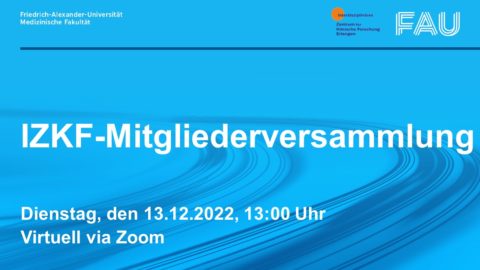 Zum Artikel "IZKF General Meeting 2022 – Presentation available in the “Mitarbeiterportal”"