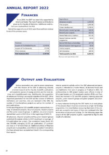 Finances | Output and Evaluation