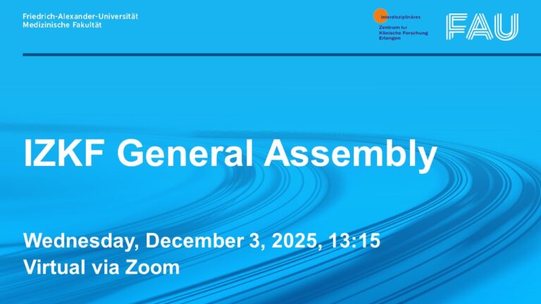 IZKF General Assembly on Dezember 3, 2025